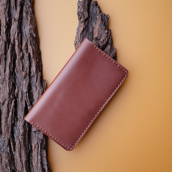 Handmade Wallet made in vegtan leather with 12 card slots and two compartments for currency bills